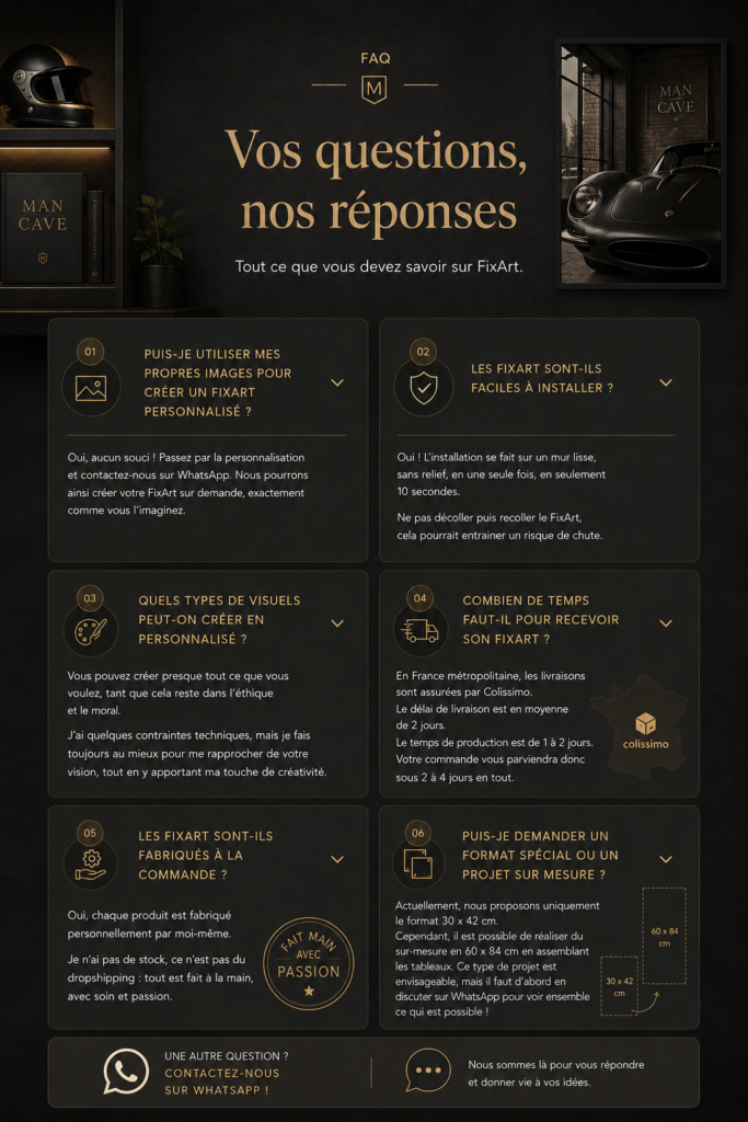 FAQ sur les tableaux métalliques FixArt